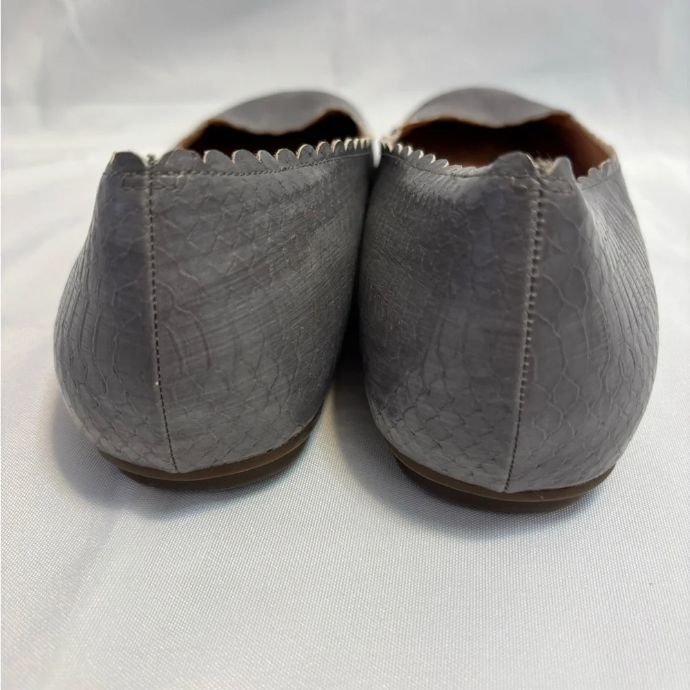 Vionic Julieta Scalloped Detail Snake Print Gray Arch Support Slip On Size 9.5 - Picture 5 of 10